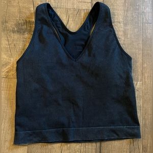 JoyLab Women's Medium Support V-Neck Ribbed Top